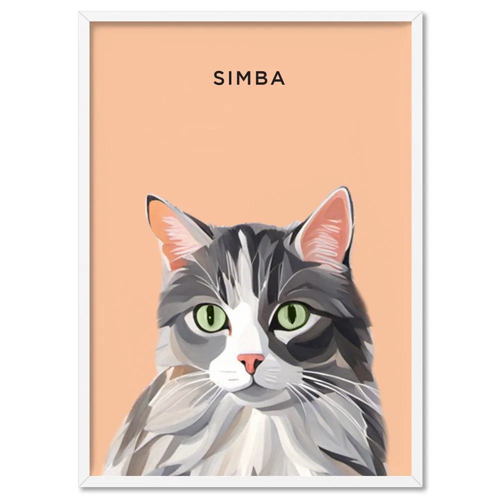 Custom Cat Portrait | Illustration - Art Print