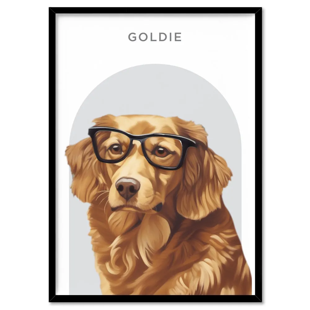 Custom Dog Portrait | Arch Illustration - Art Print