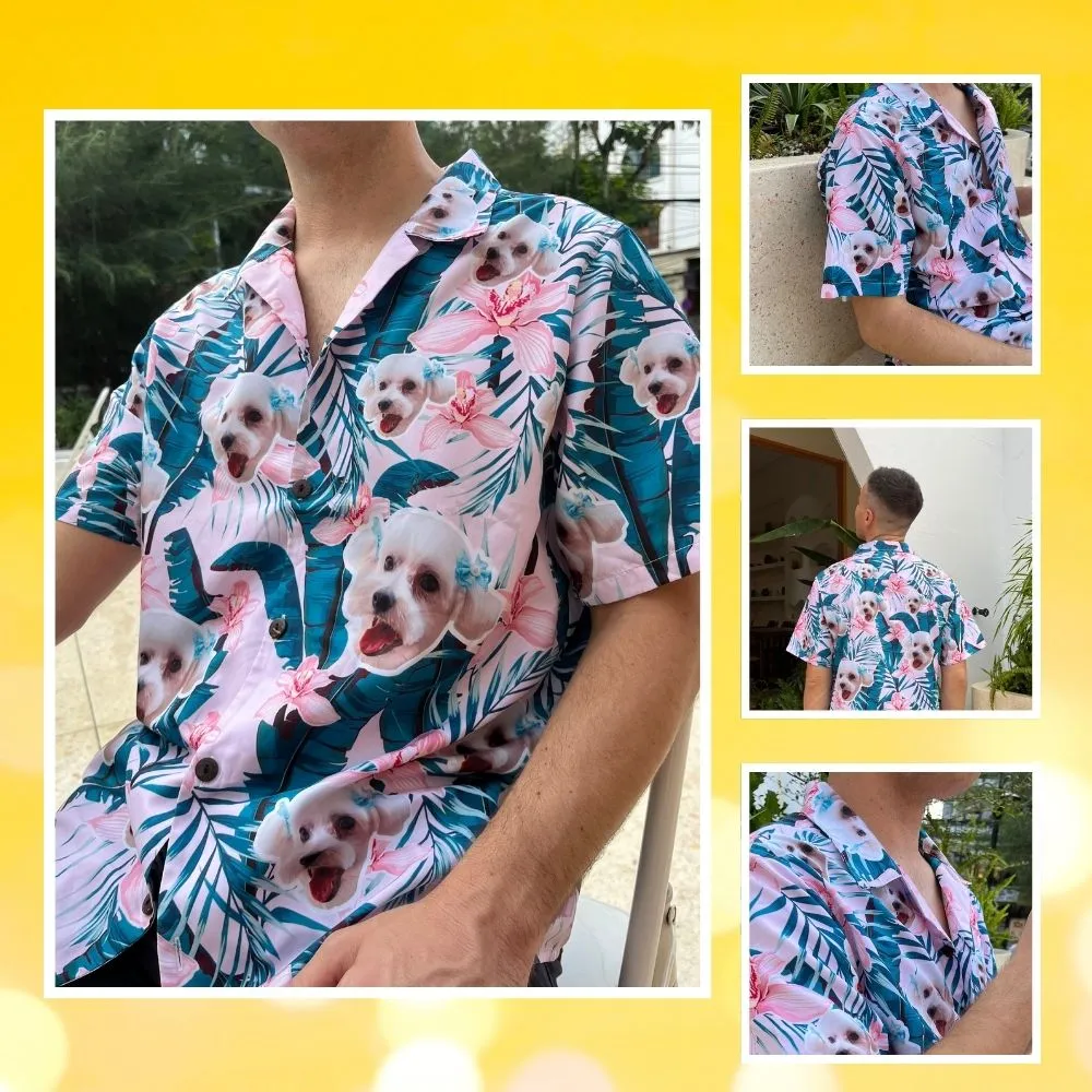 Custom Faces Regular Fit Hawaiian Shirt