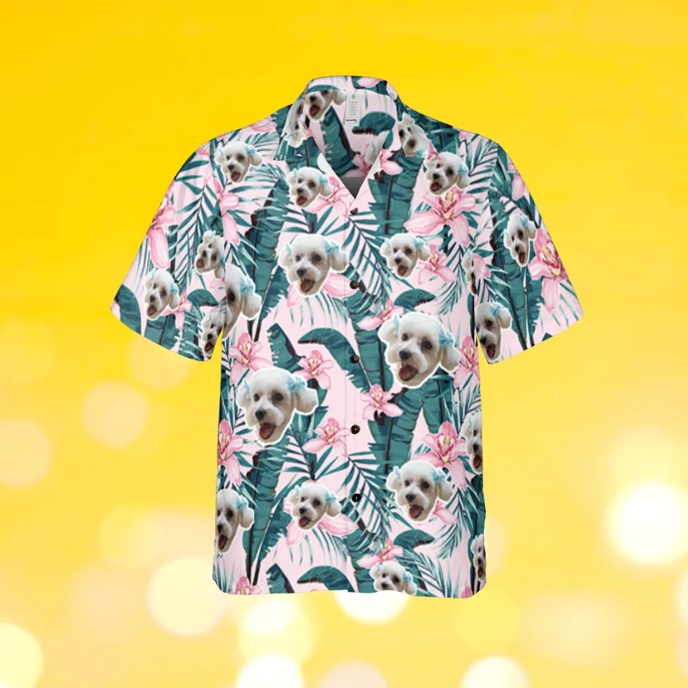 Custom Faces Regular Fit Hawaiian Shirt