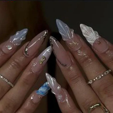 Custom False Acrylic Nails