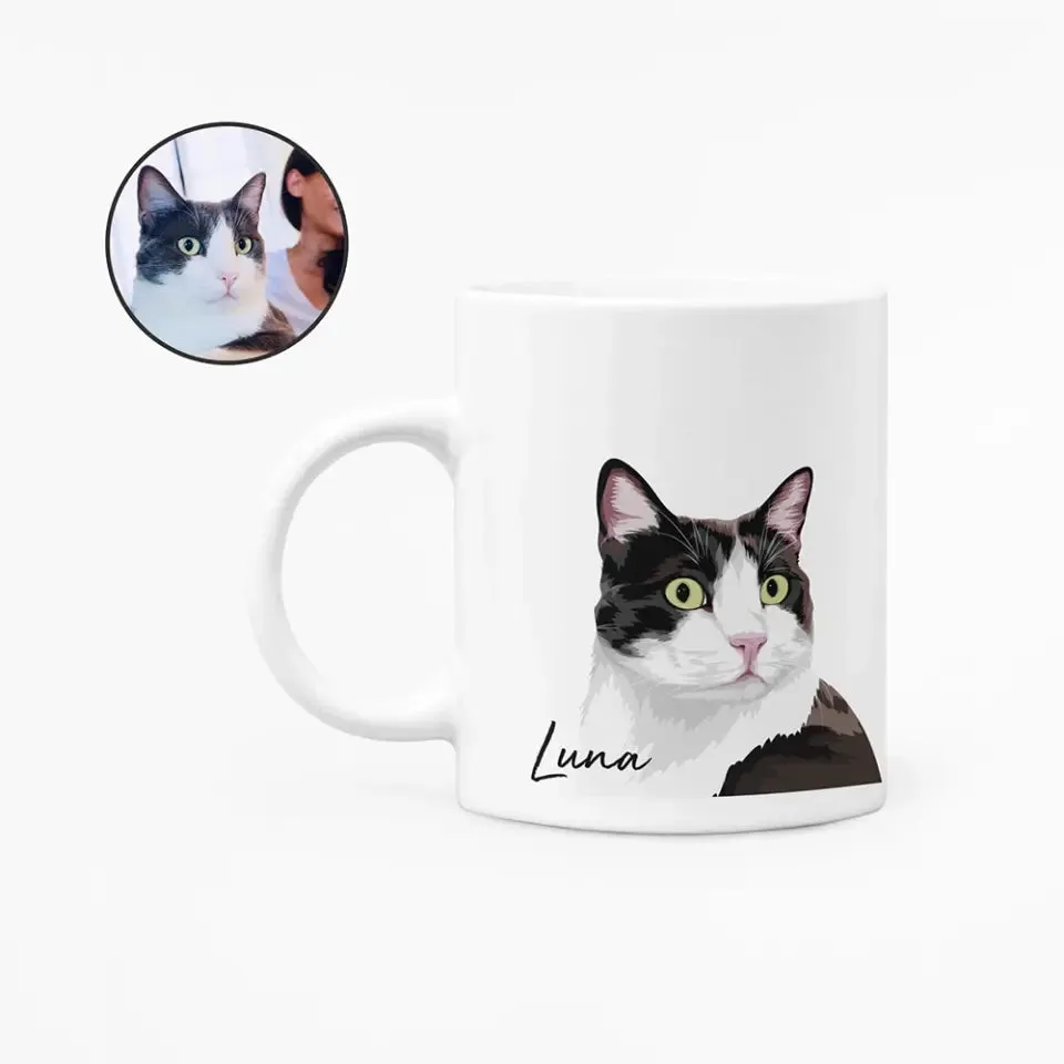 Custom Pet Portrait Mug