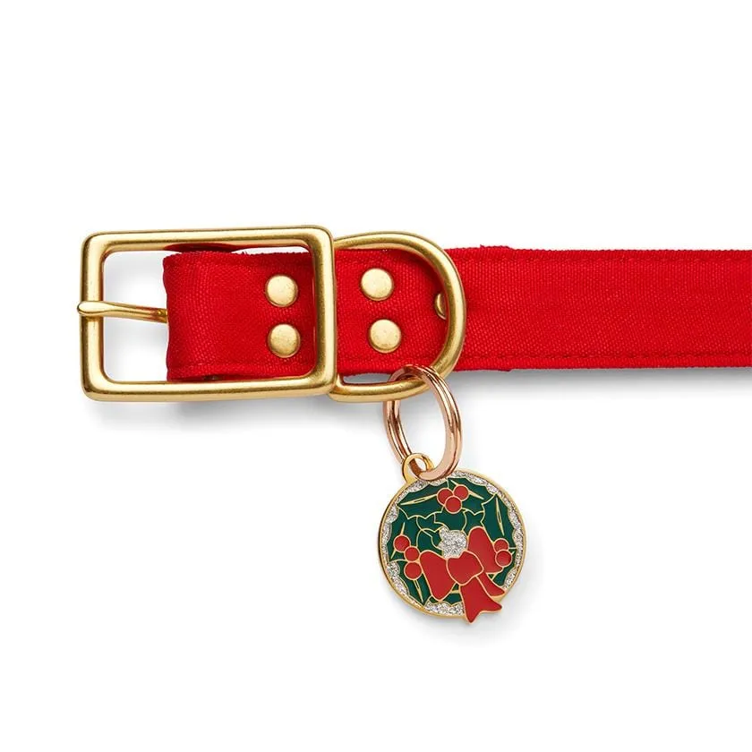 Deck the Halls Enamel Pet Charm