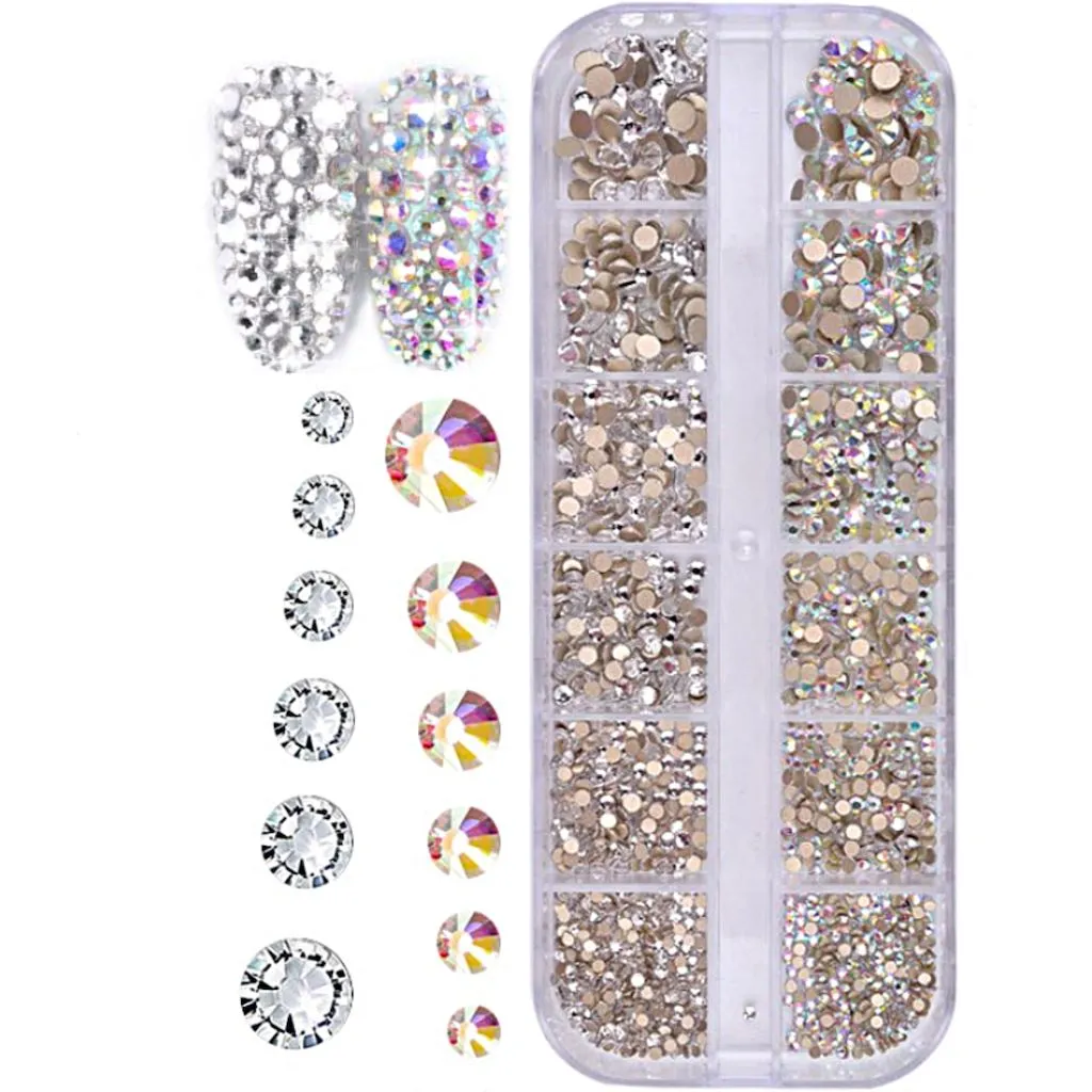 Decoration 3D Nail Art Rhinestones Tray