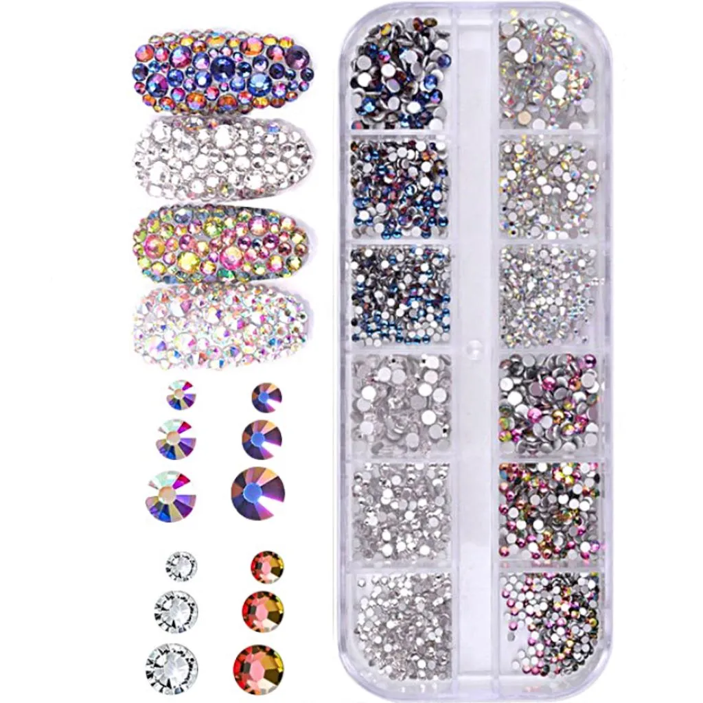 Decoration 3D Nail Art Rhinestones Tray