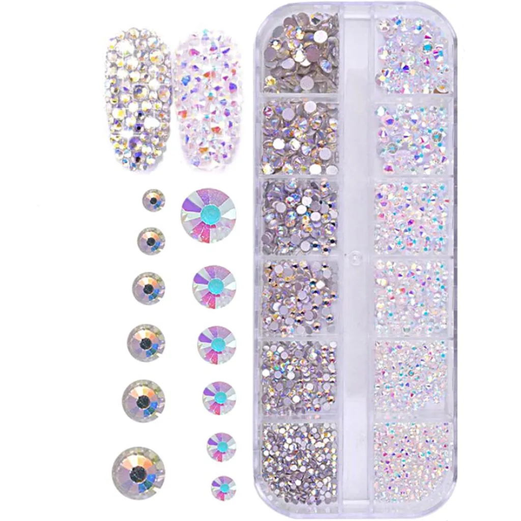 Decoration 3D Nail Art Rhinestones Tray