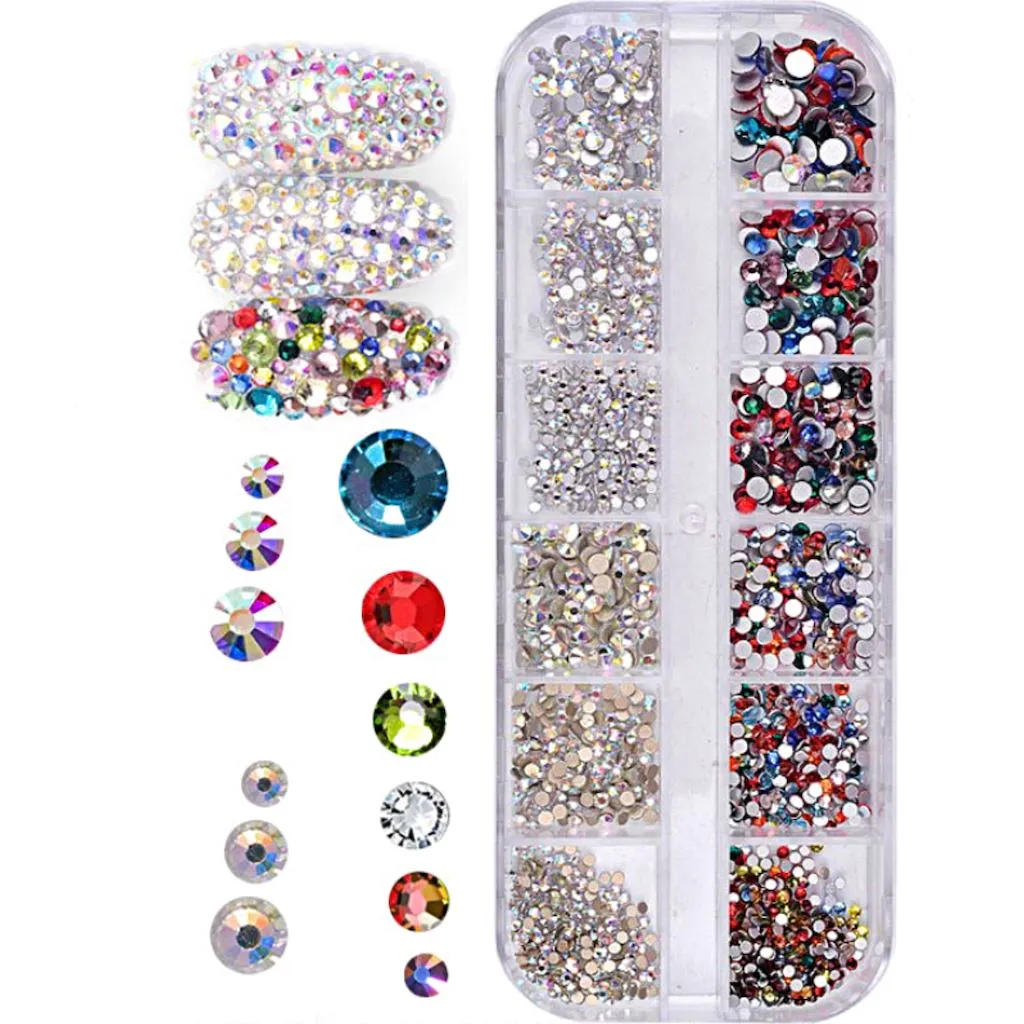 Decoration 3D Nail Art Rhinestones Tray