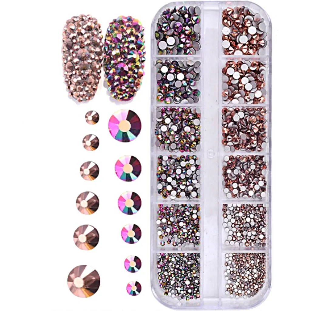 Decoration 3D Nail Art Rhinestones Tray