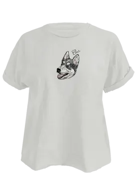 Doodle Pet Portrait Crop Tee