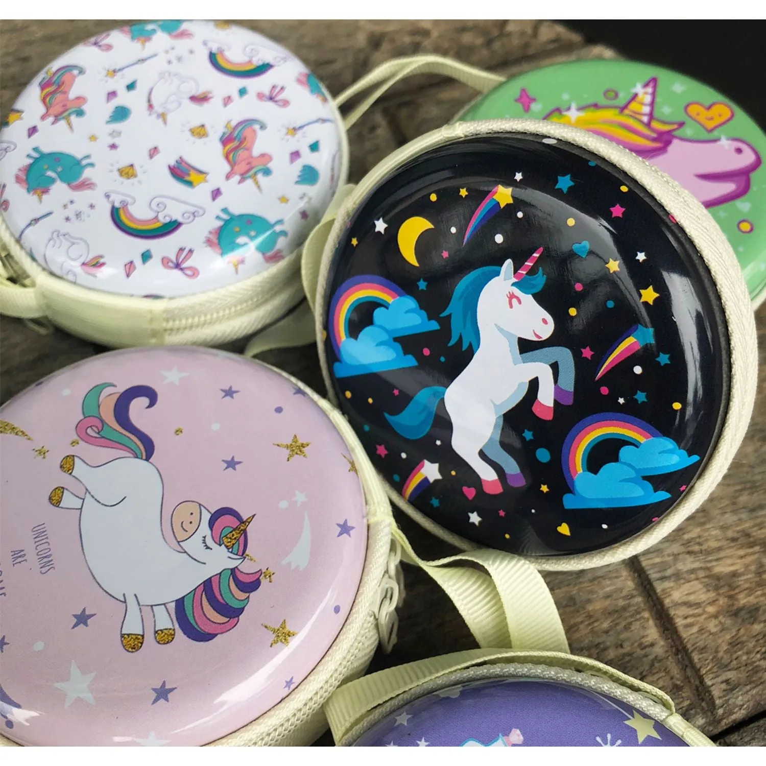 Earphone Case/Coin Pouch - Unicorn