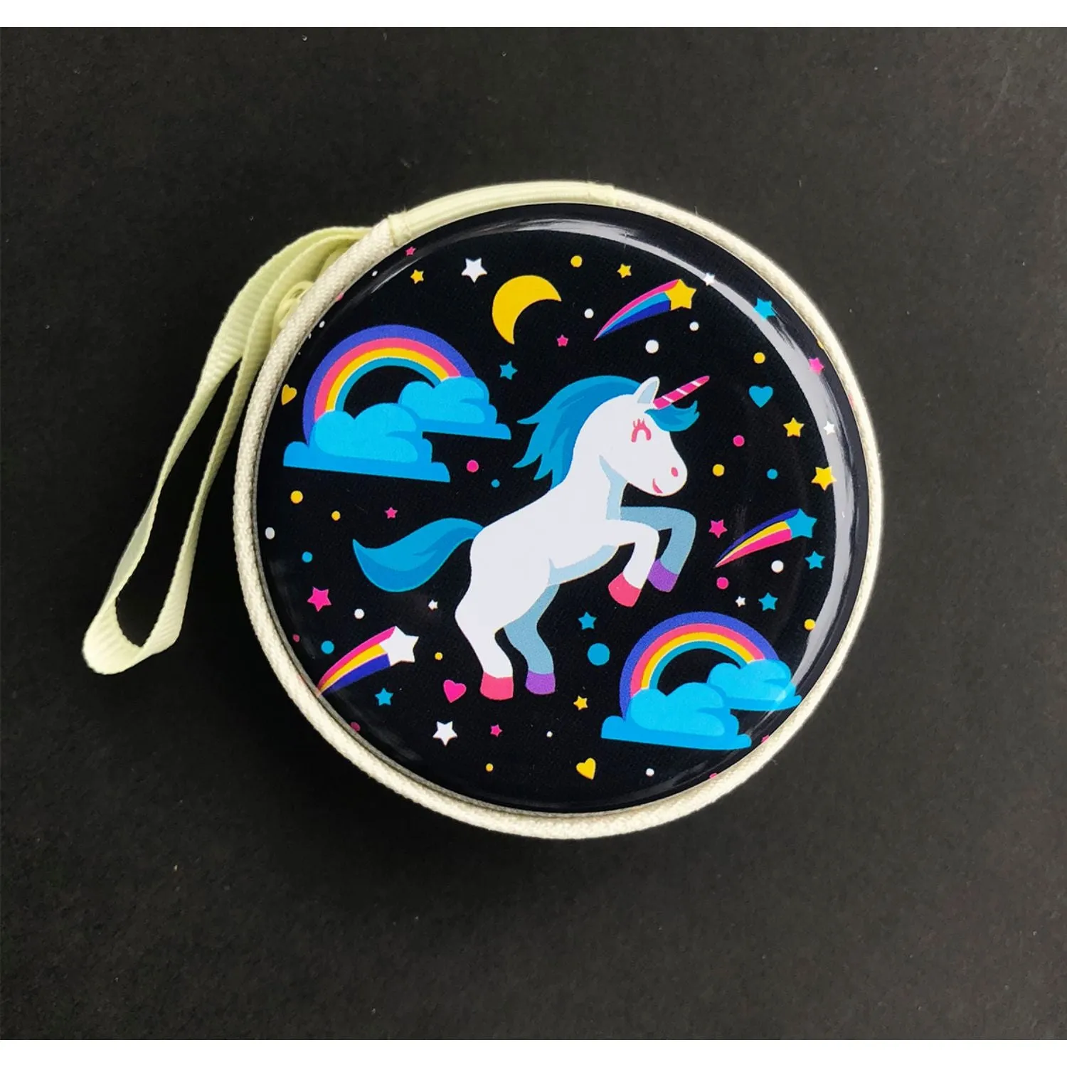 Earphone Case/Coin Pouch - Unicorn