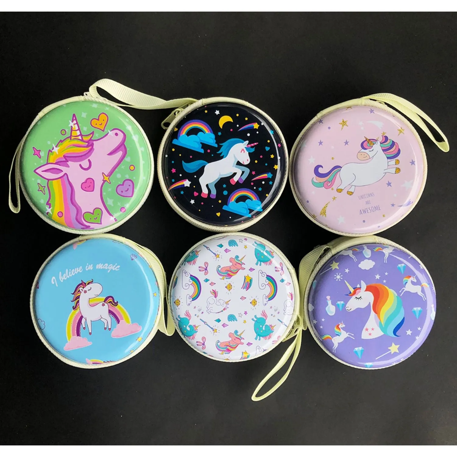 Earphone Case/Coin Pouch - Unicorn