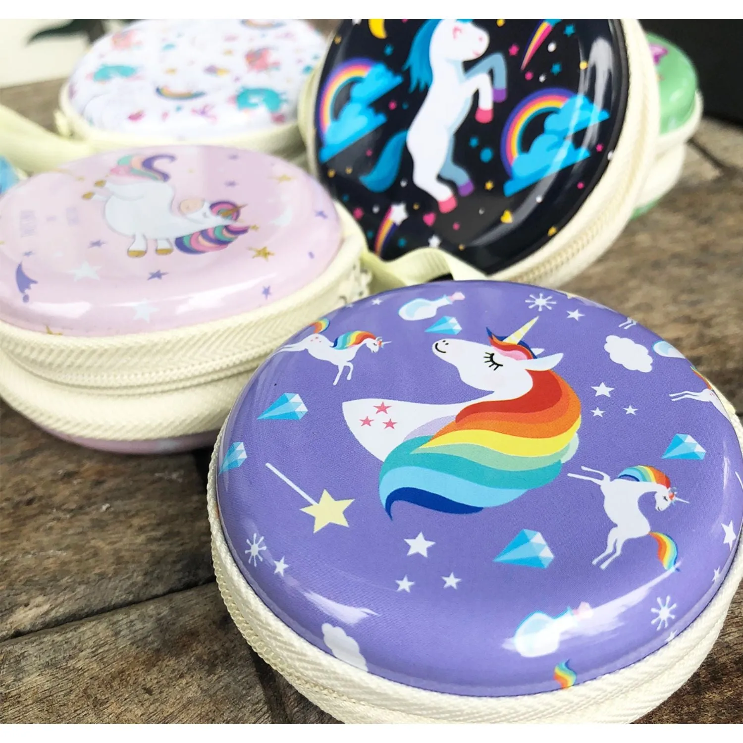 Earphone Case/Coin Pouch - Unicorn