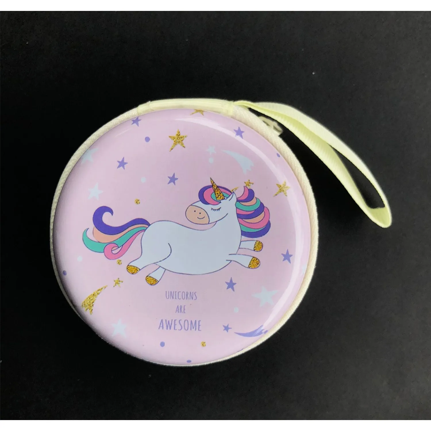 Earphone Case/Coin Pouch - Unicorn