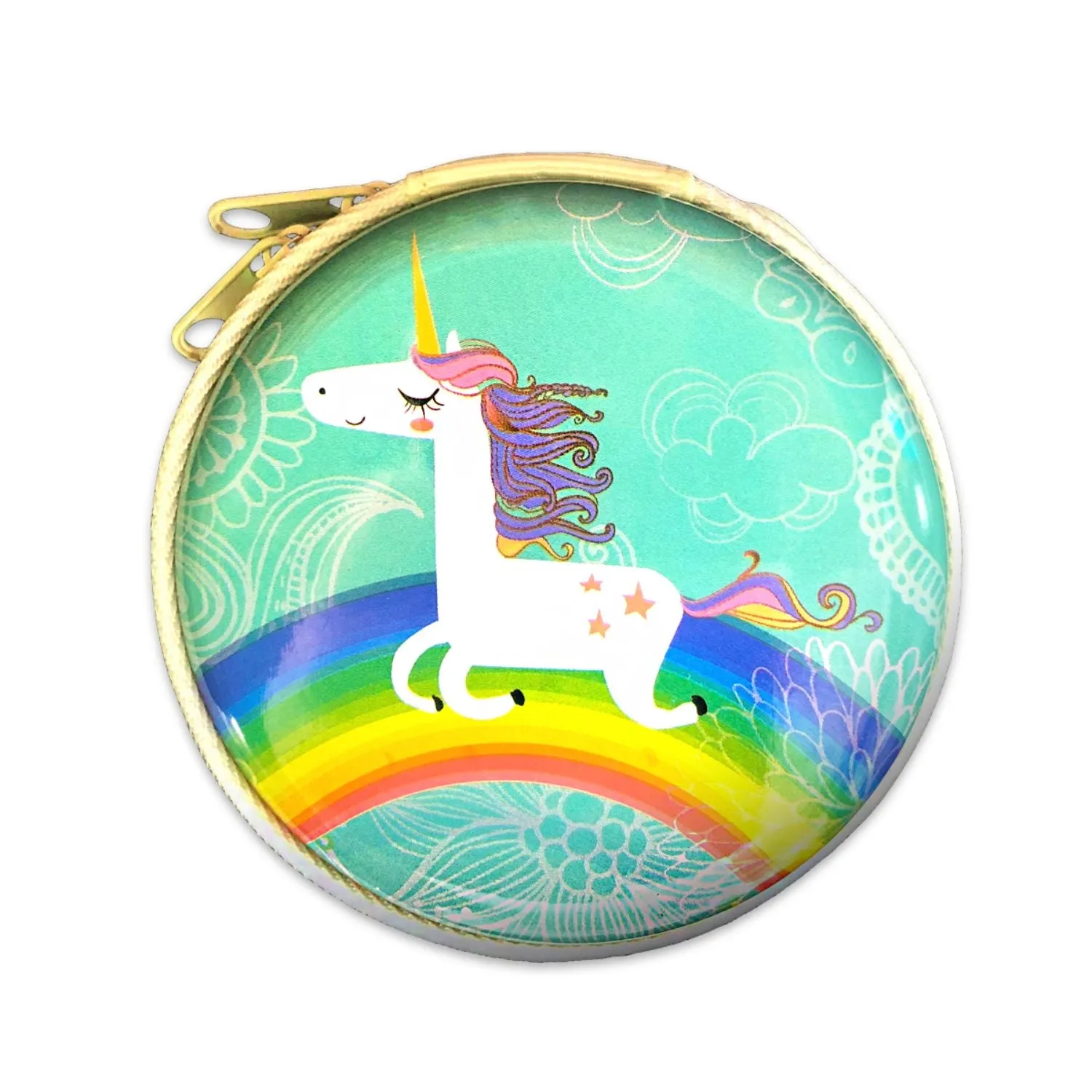 Earphone Case/Coin Pouch - Unicorn