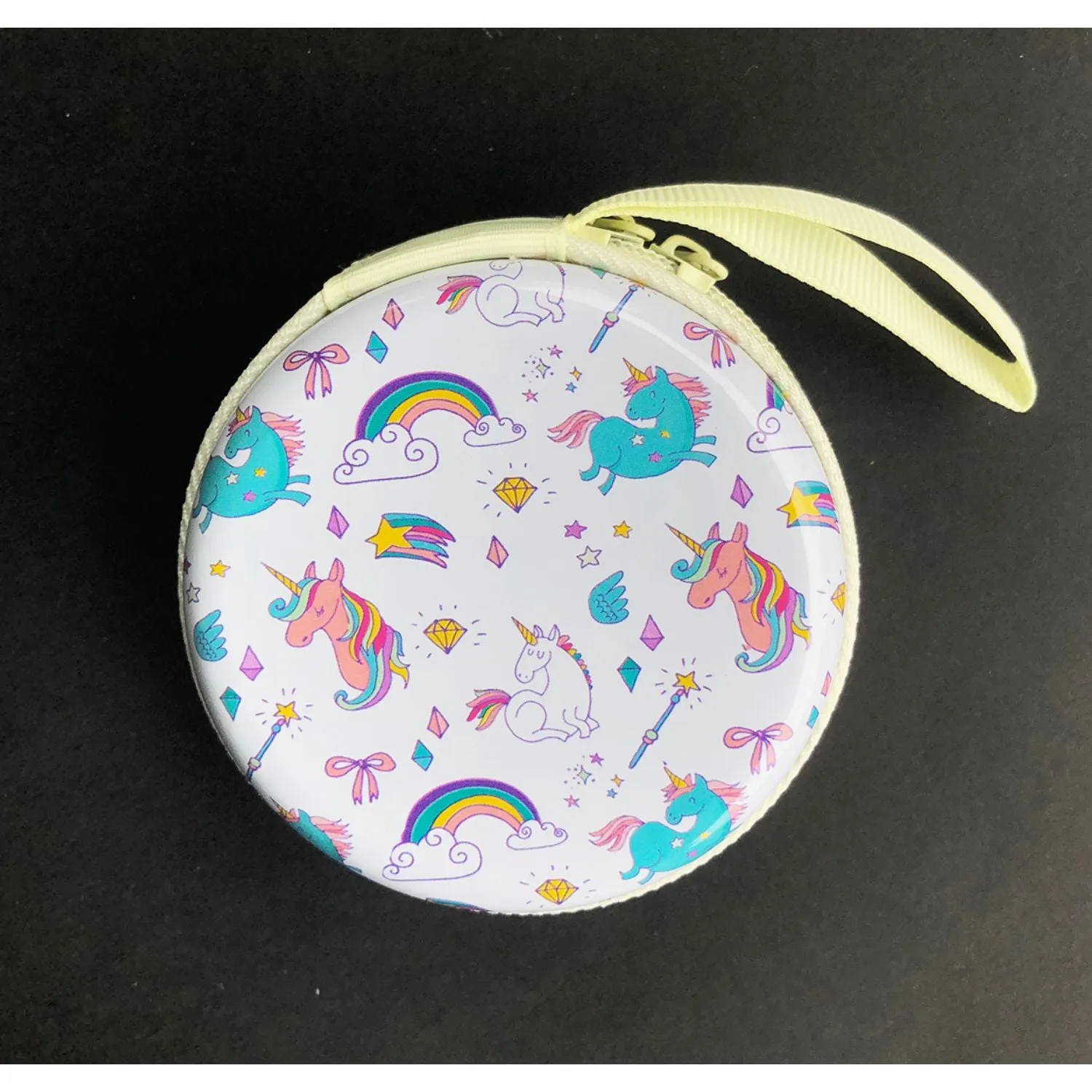 Earphone Case/Coin Pouch - Unicorn