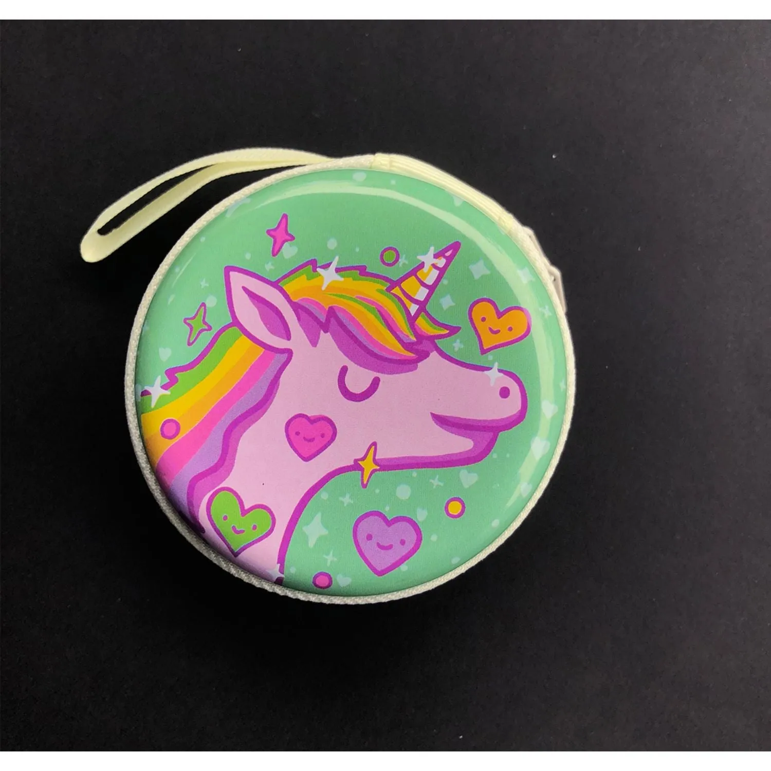 Earphone Case/Coin Pouch - Unicorn