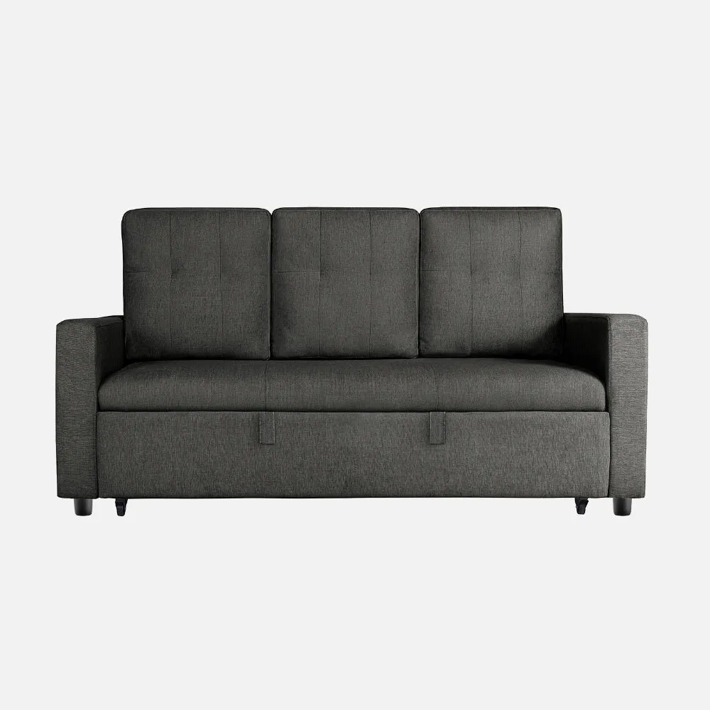 Ease Graphite Grey Fabric Sofa cum Bed