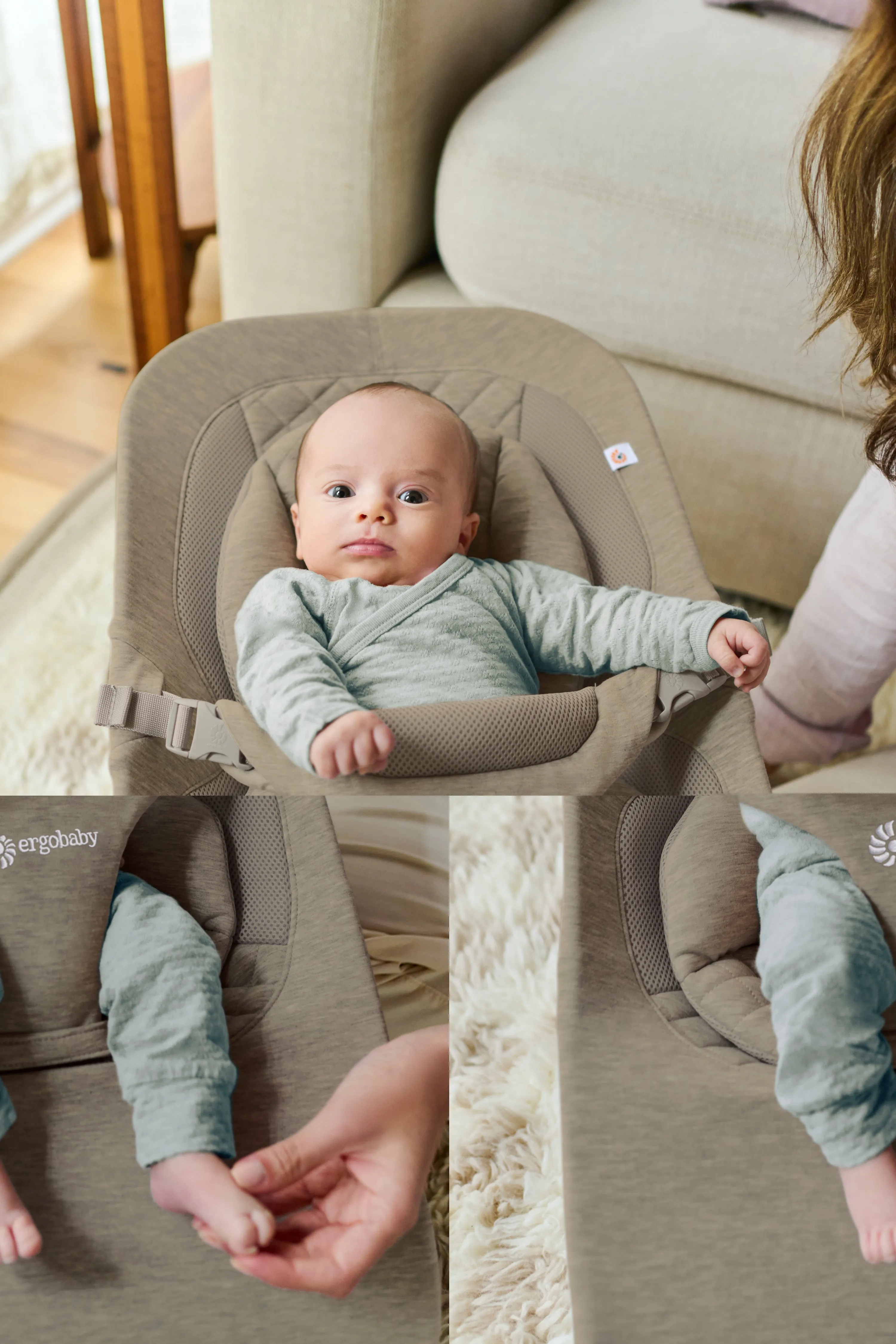 Ergobaby Evolve 3 in 1 Bouncer - Soft Olive