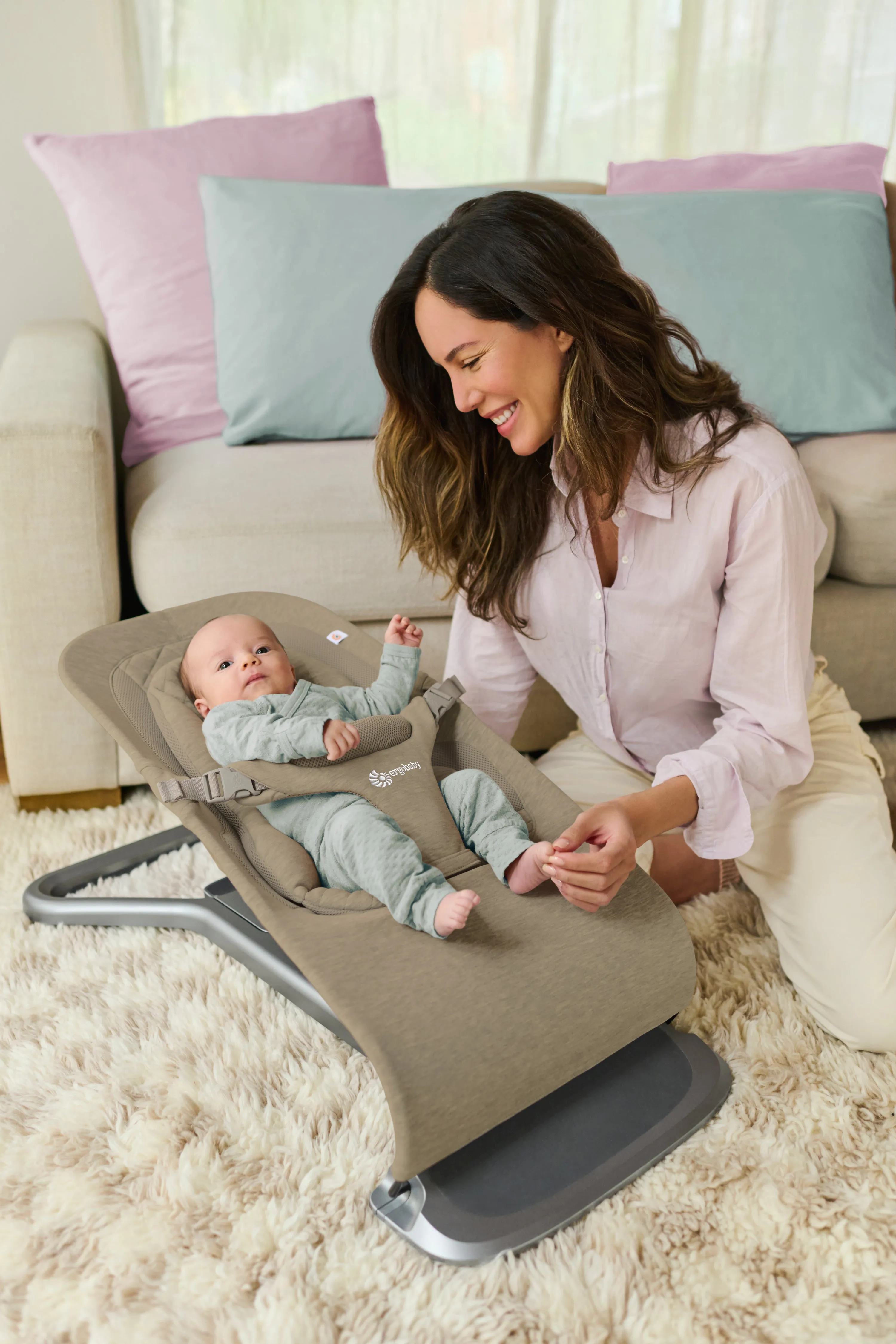 Ergobaby Evolve 3 in 1 Bouncer - Soft Olive