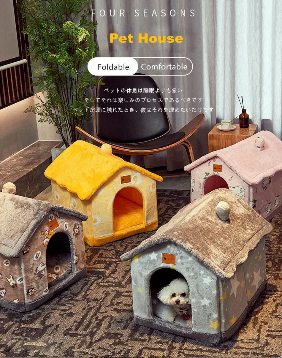 Foldable Pet House Puppy Cave Sofa