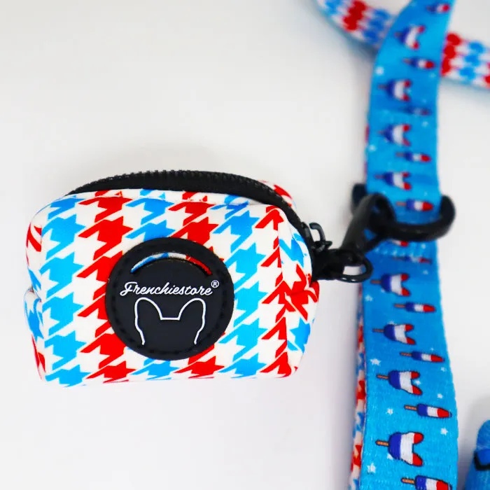 Frenchiestore Poop Bag Dispenser | Patriotic Houndstooth