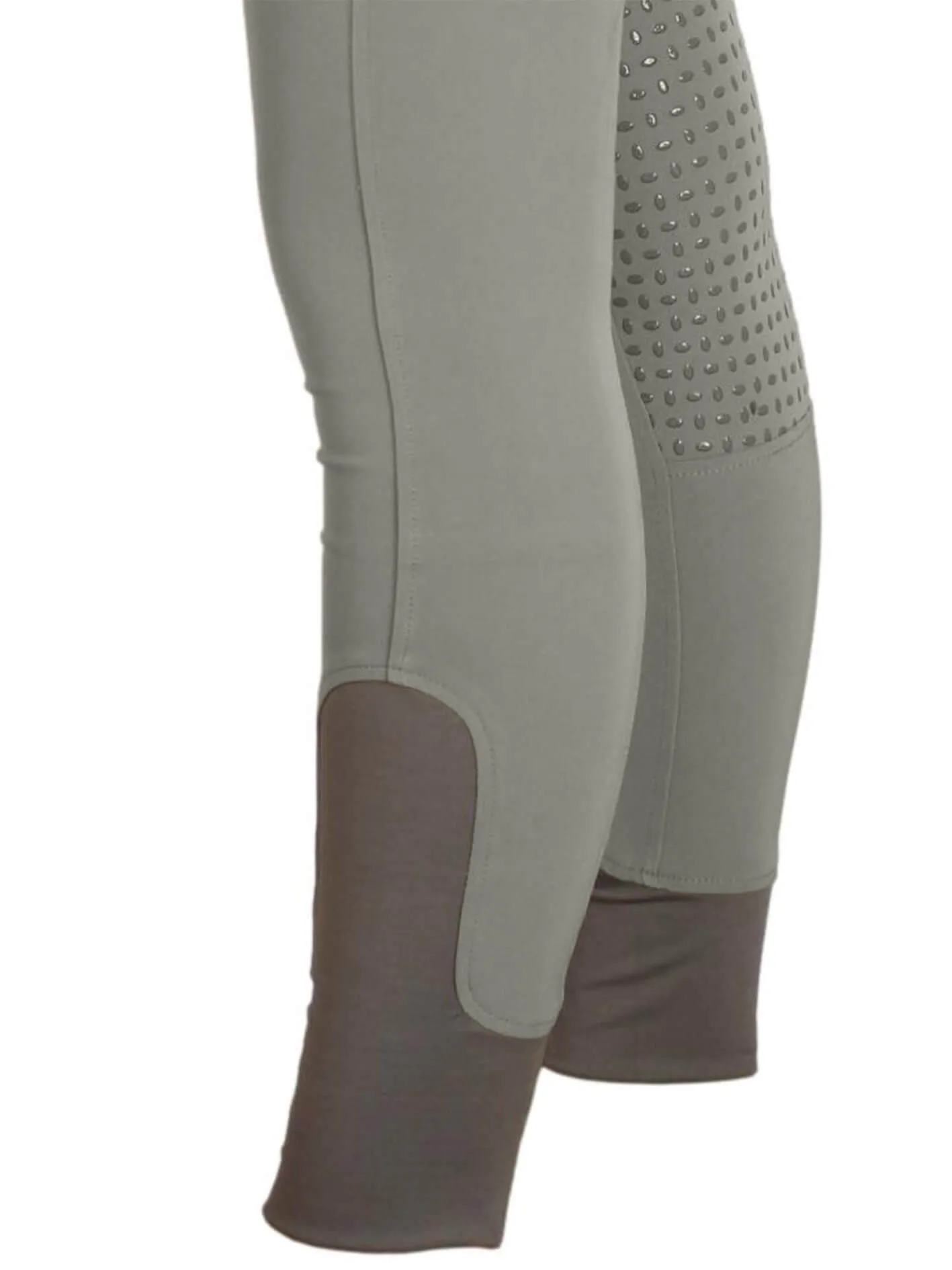 Grey CoolMax Breeches with phone pockets