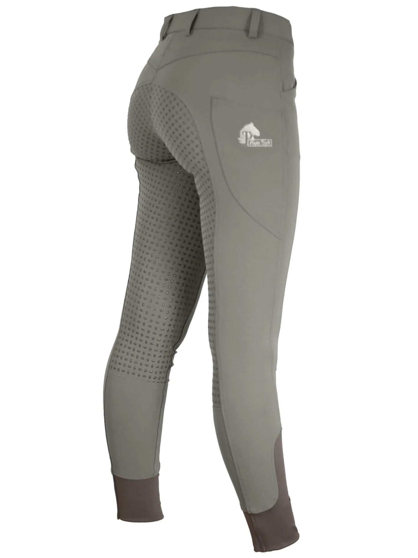 Grey CoolMax Breeches with phone pockets