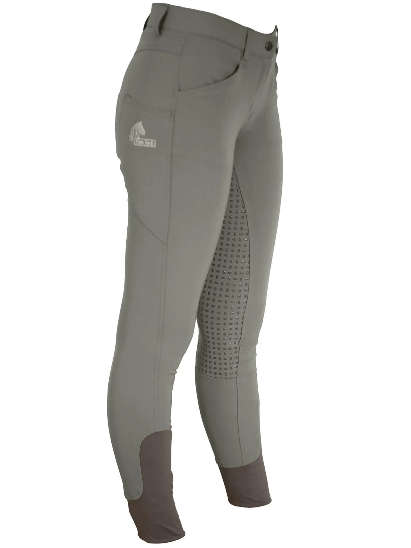 Grey CoolMax Breeches with phone pockets