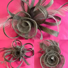 Grey Hair Comb Fascinator Hat