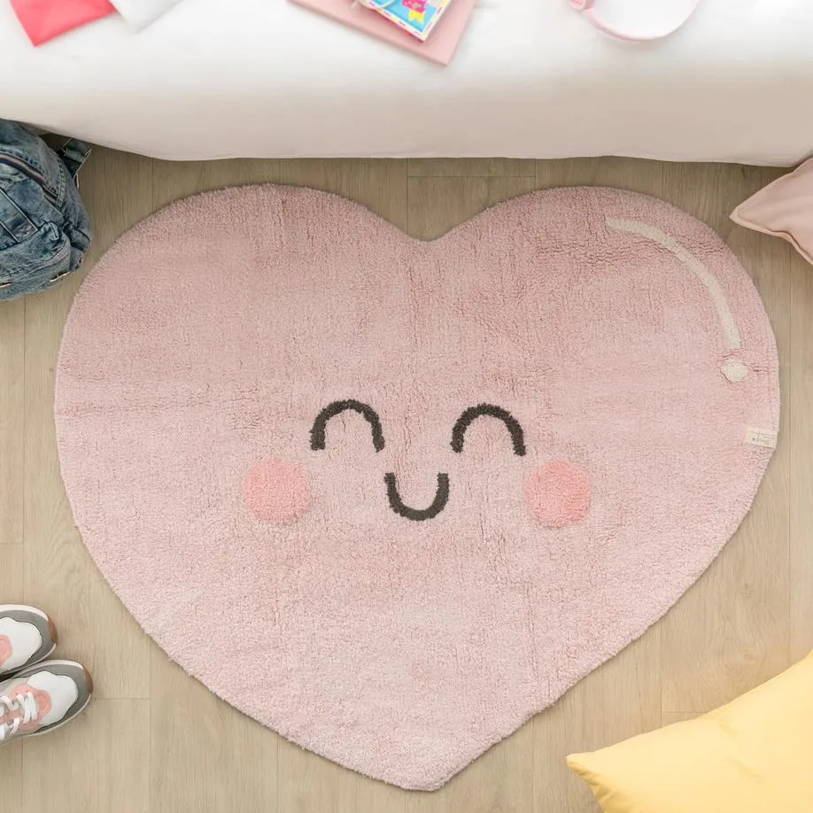 Happy Heart Washable Rug