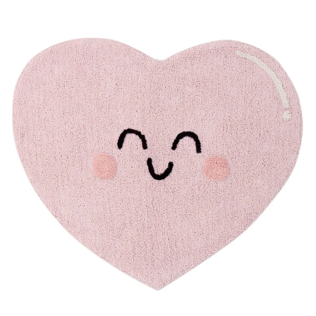 Happy Heart Washable Rug