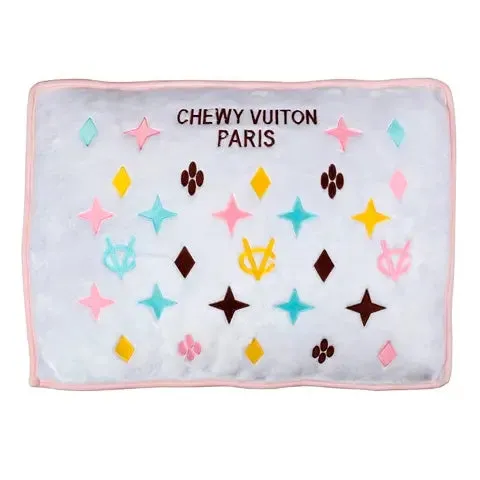 Haute Diggity Dog White Chewy Vuiton Bed