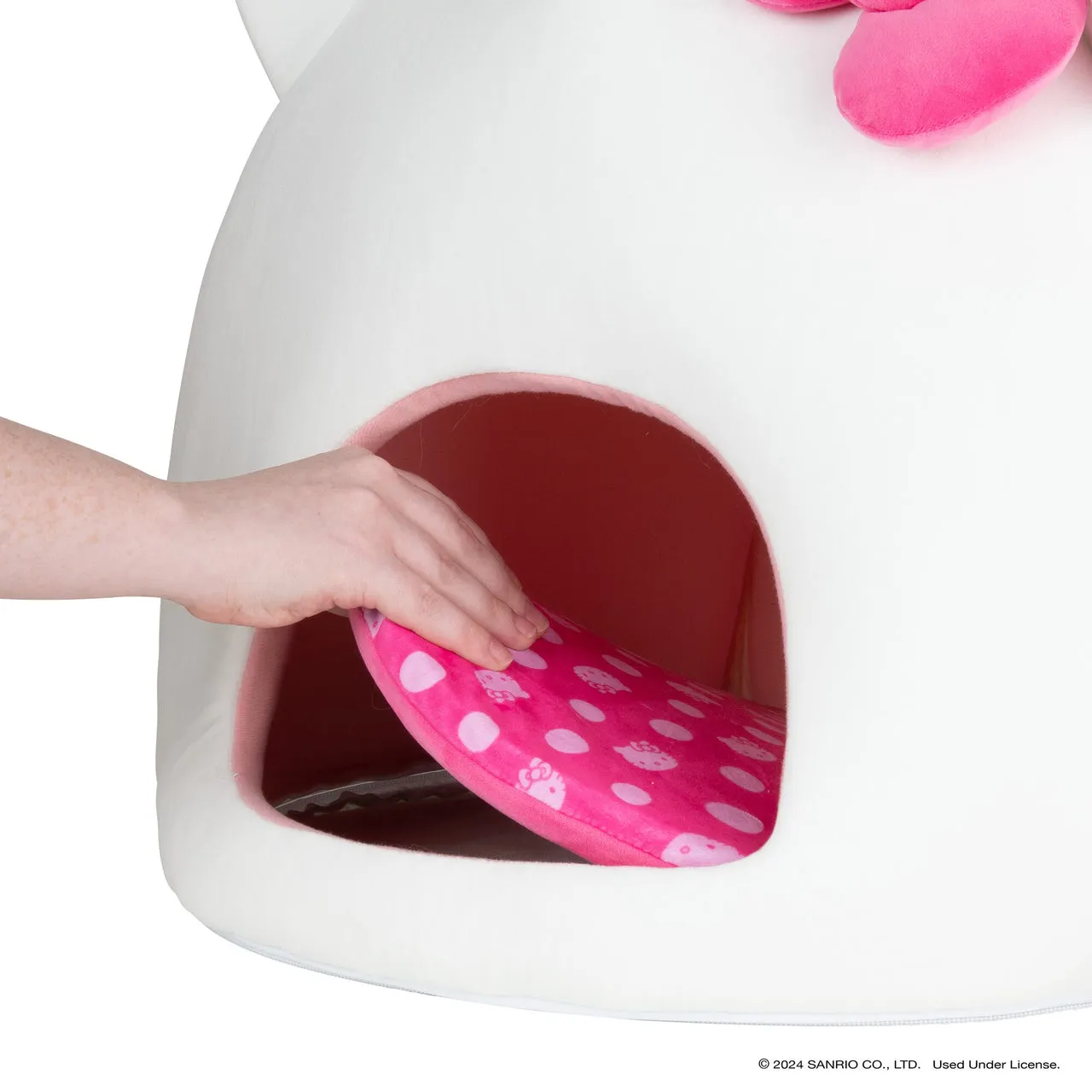 Hello Kitty Covered Pet Cave Bed