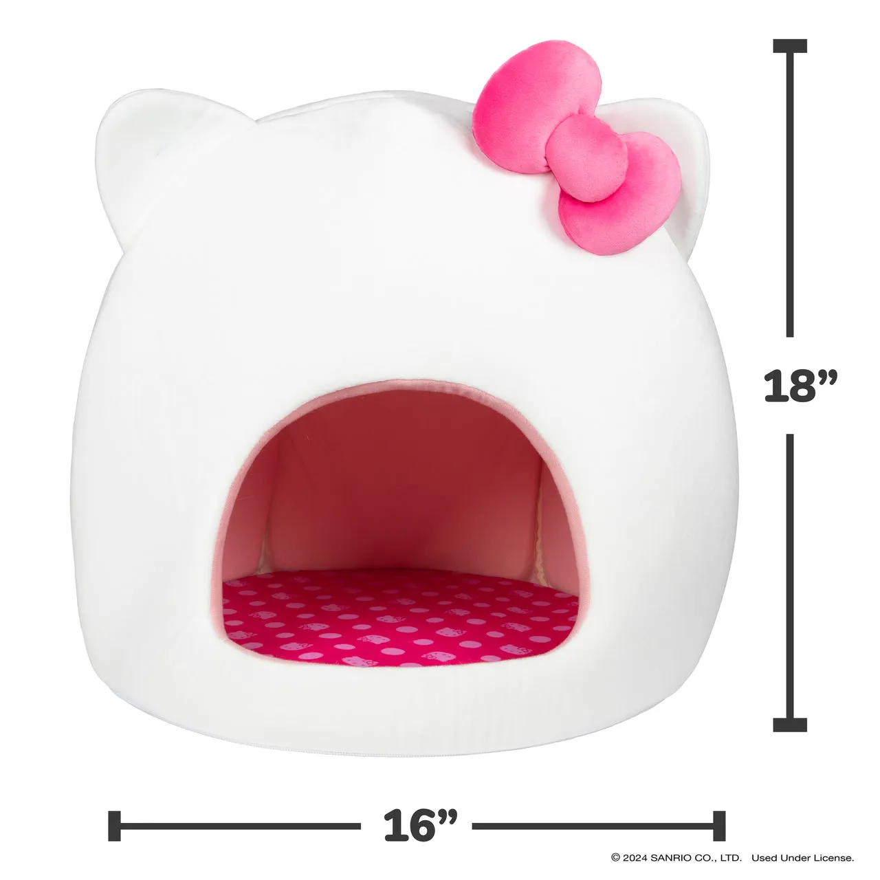 Hello Kitty Covered Pet Cave Bed