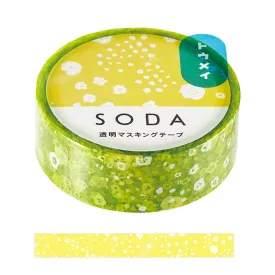 Hitotoki Soda Transparent Masking Tape (Walk)