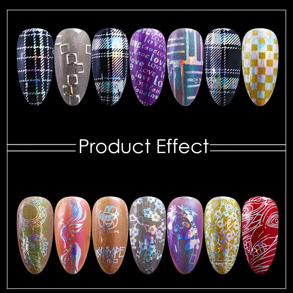 Holographic Laser Nail Foil 10pcs