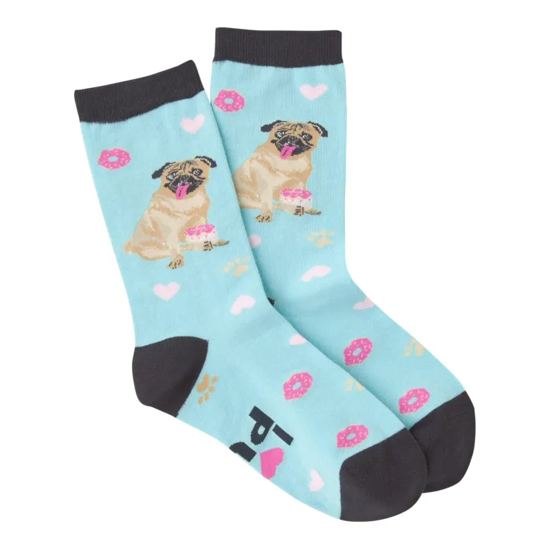 K Bell I Love My Pug Sock