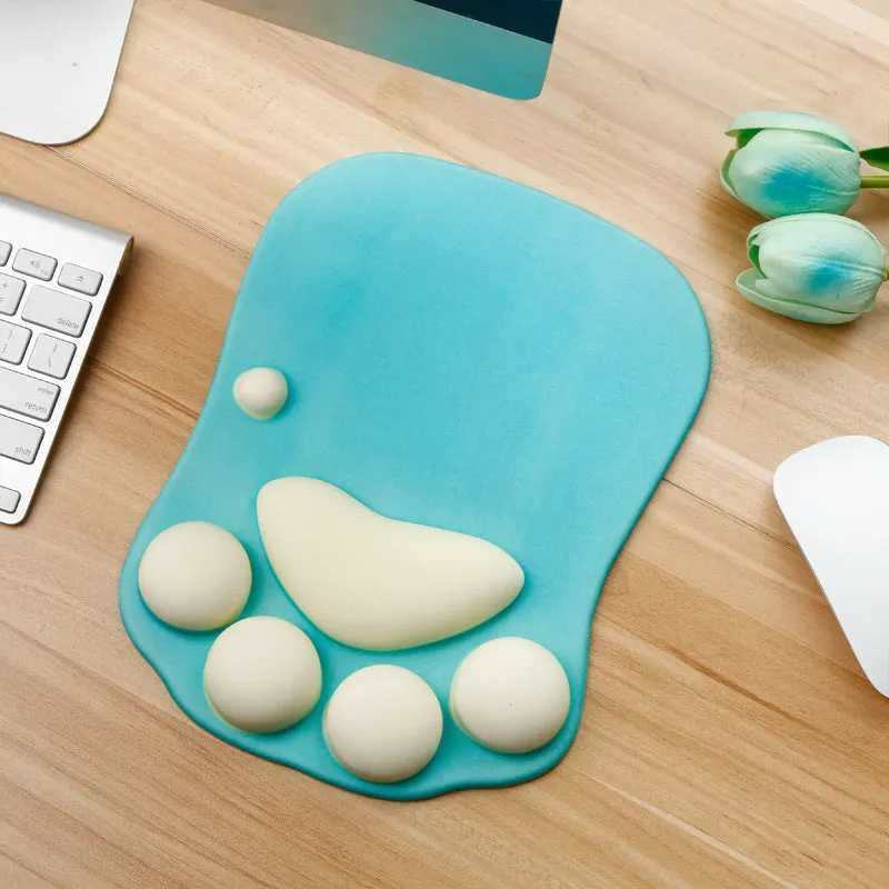 Kawaii 3D Cat Paw Mouse Pad