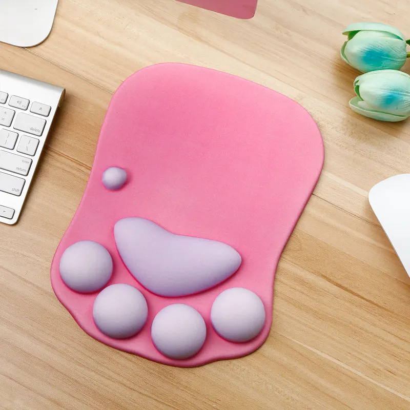 Kawaii 3D Cat Paw Mouse Pad