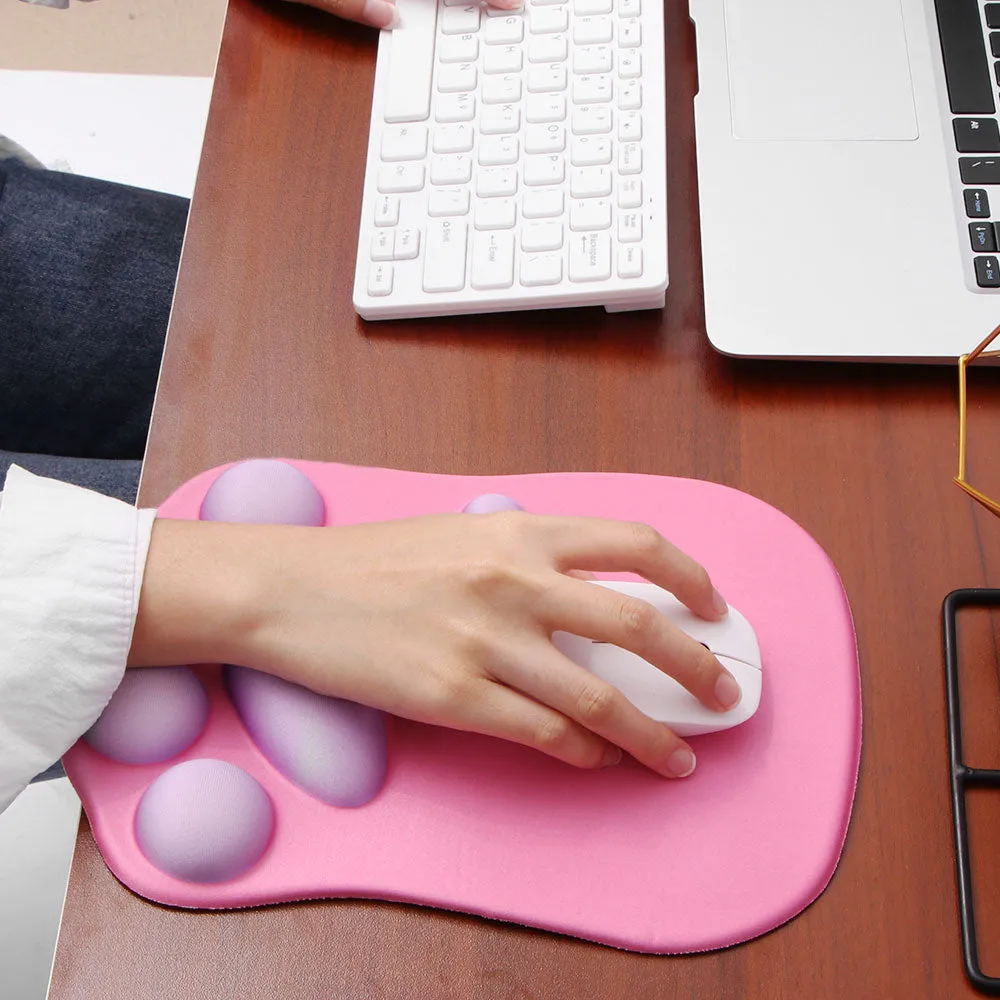 Kawaii 3D Cat Paw Mouse Pad