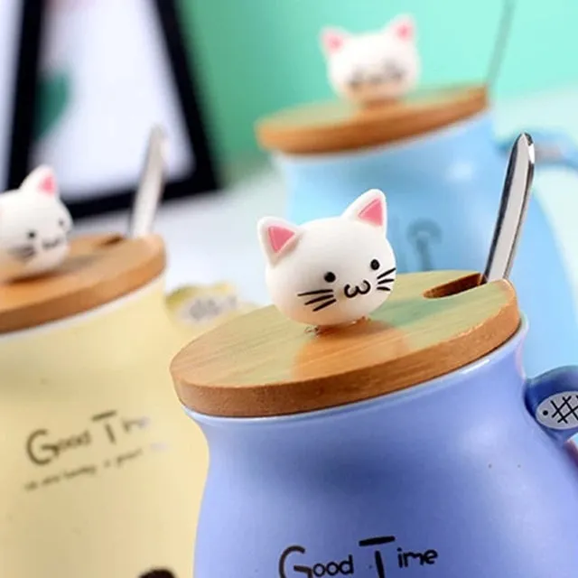 Kawaii Cat Ceramic Mug