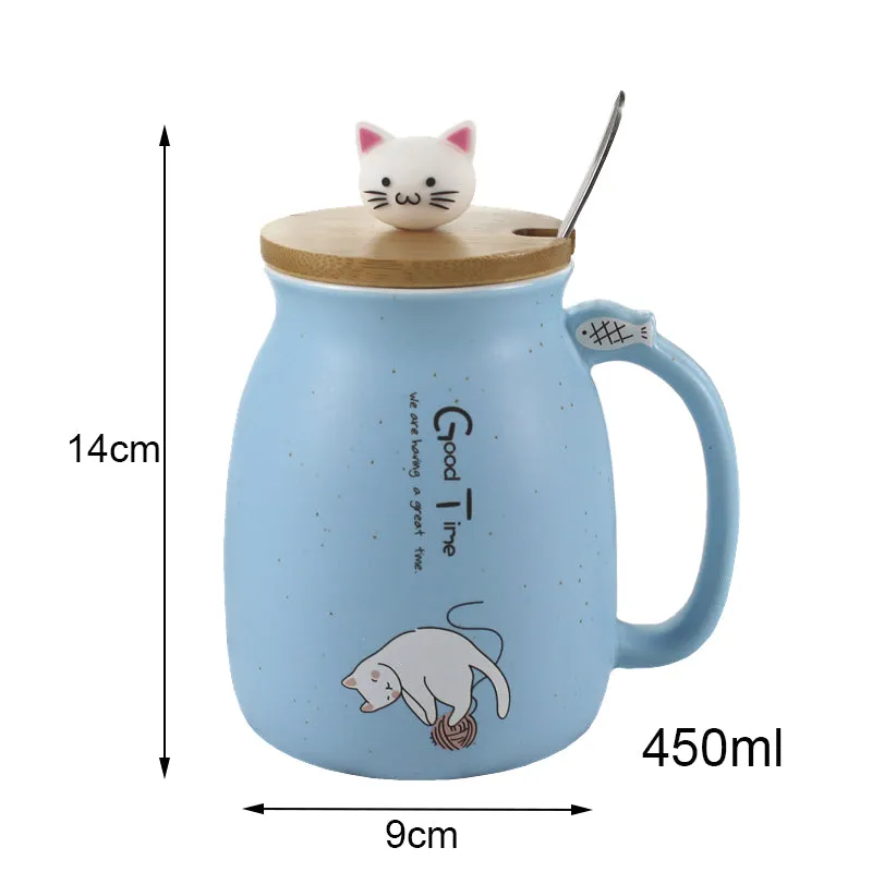 Kawaii Cat Ceramic Mug