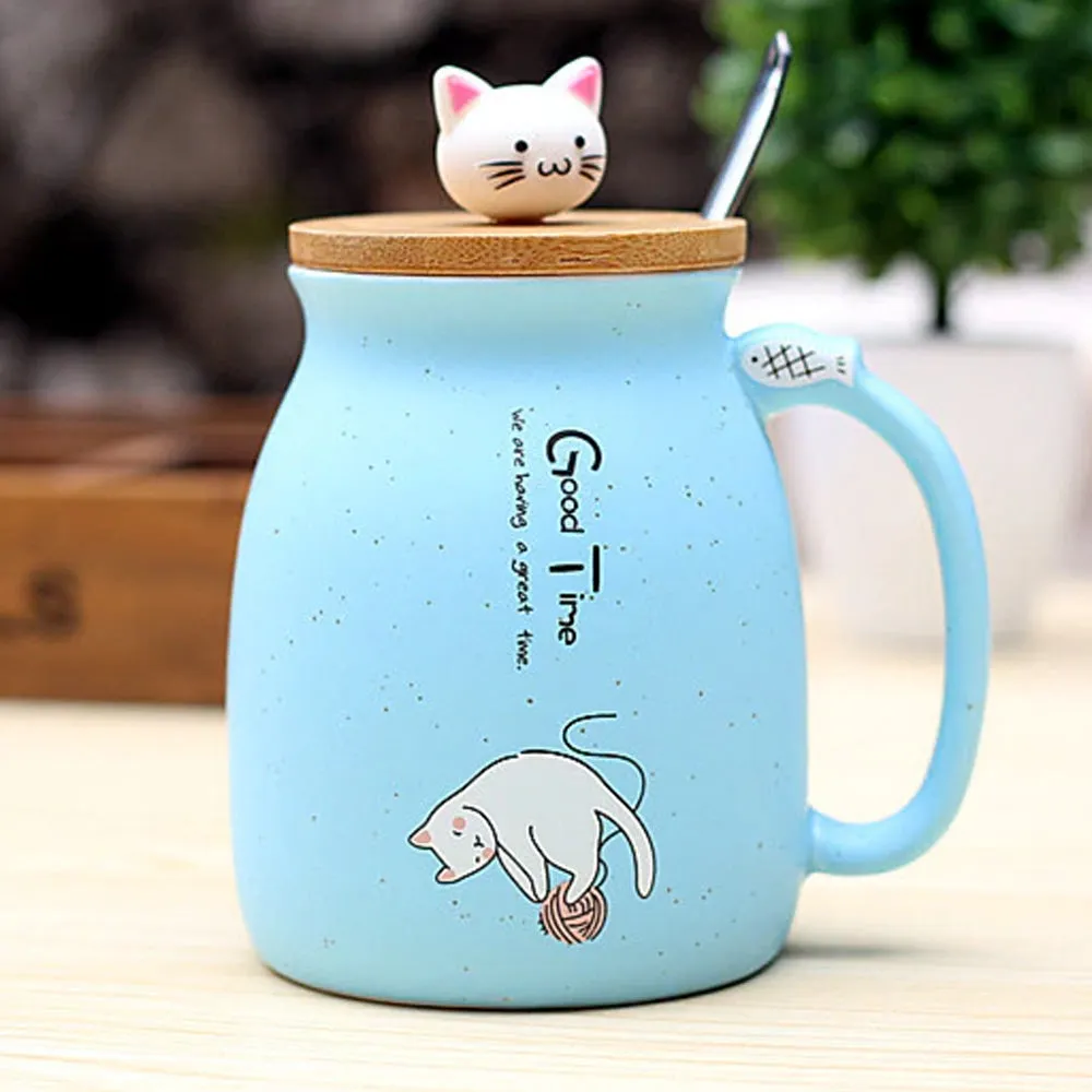 Kawaii Cat Ceramic Mug