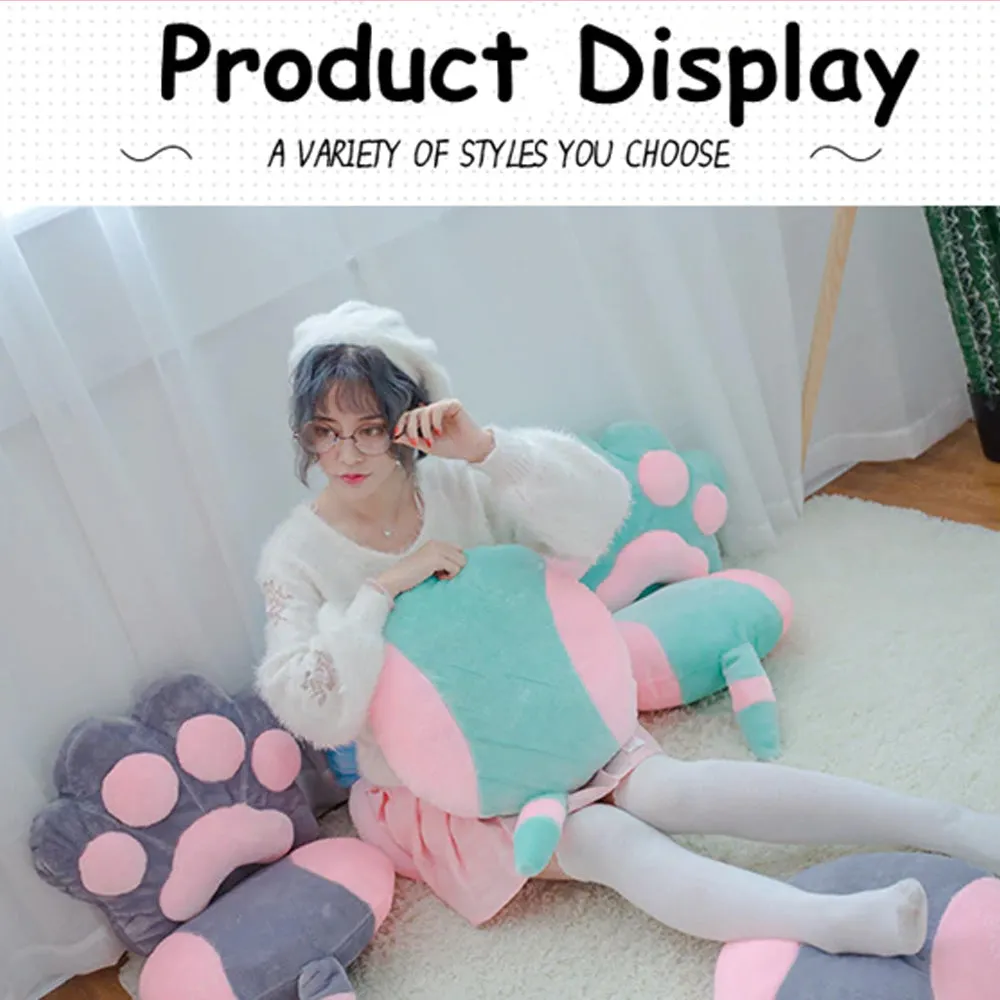 Kawaii Cat Paw Cushion (Pair)