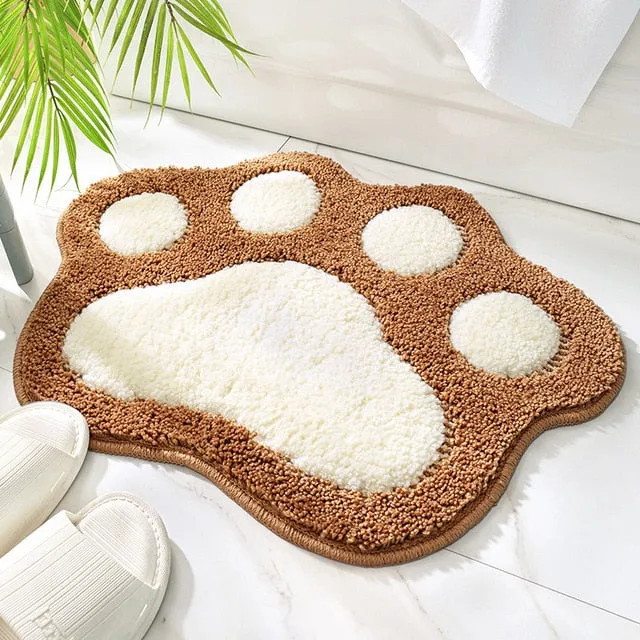 Kawaii Paw Water Absorbing Floor Mat