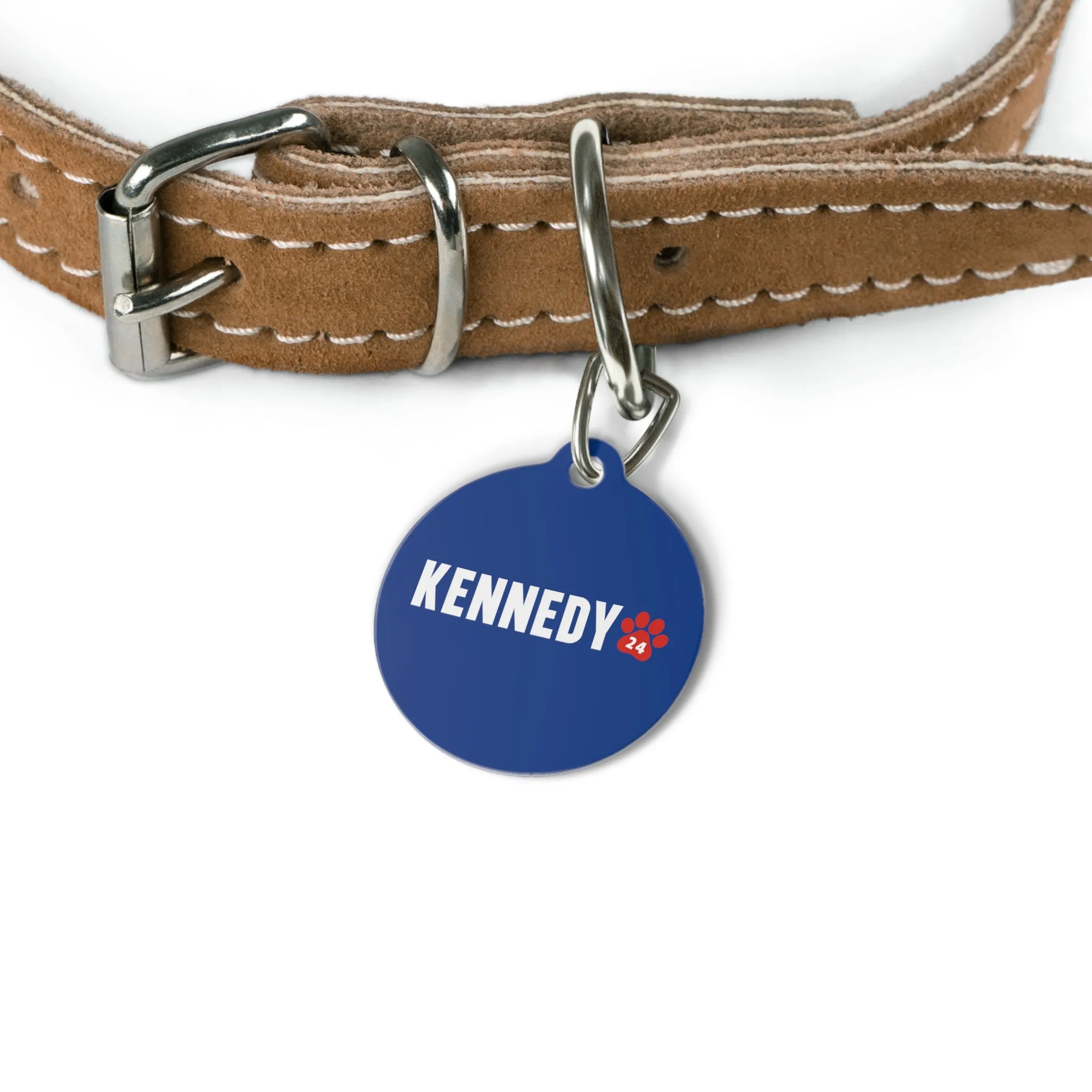 Kennedy '24 Pet Collar Tag in Blue