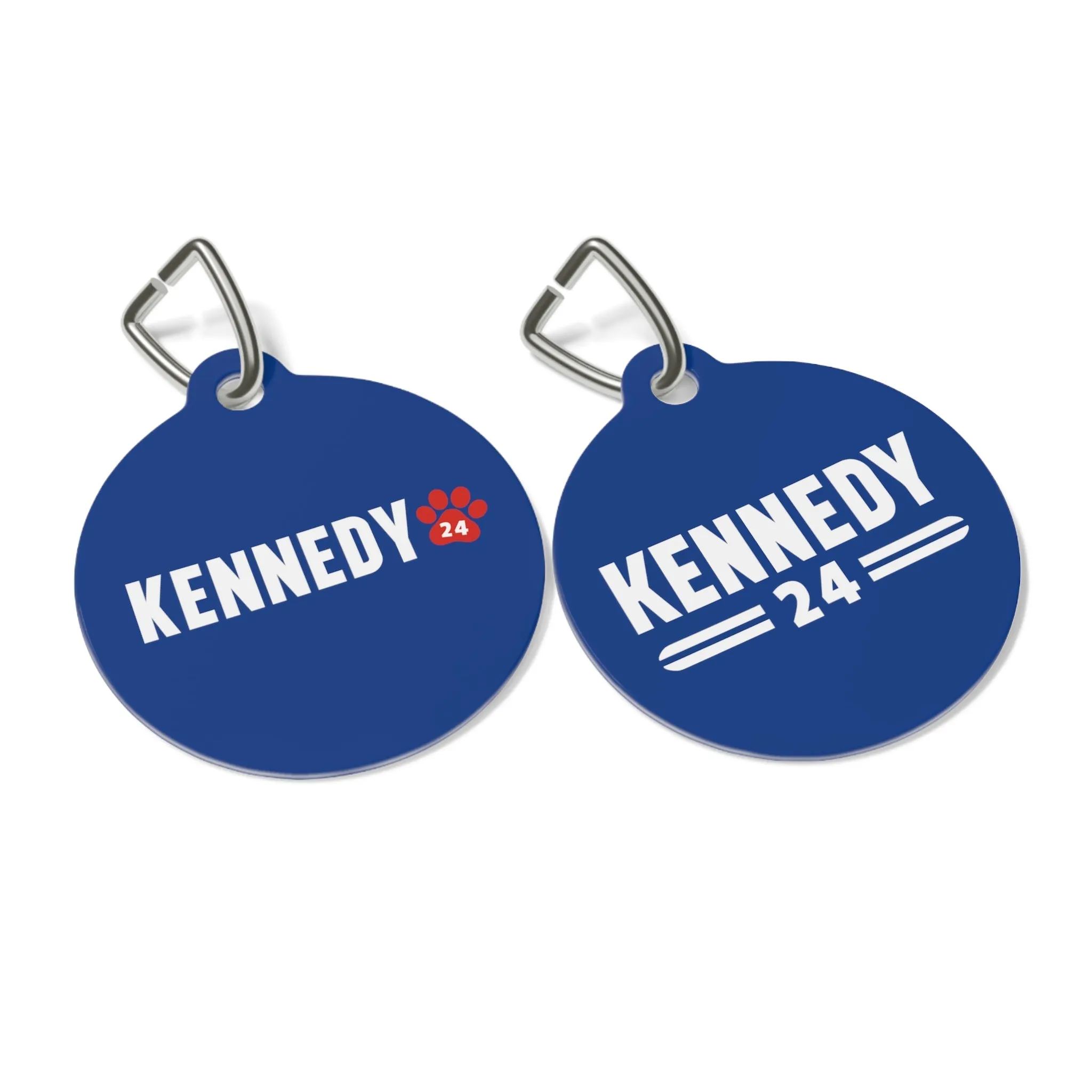 Kennedy '24 Pet Collar Tag in Blue