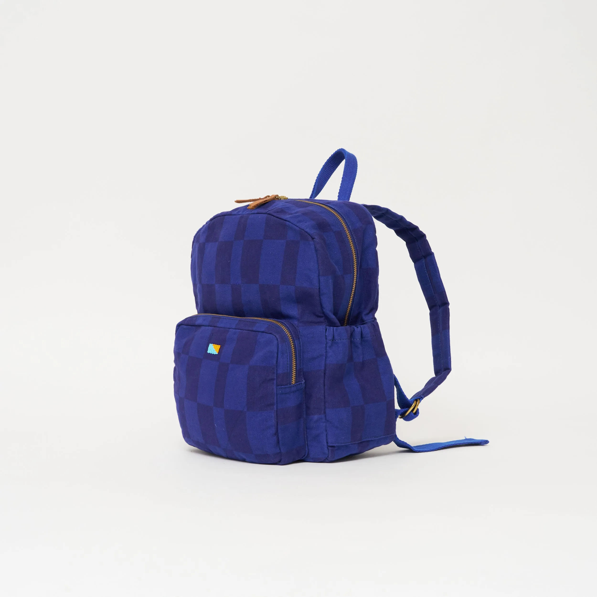 Kids' Backpack - Cobalt Checker