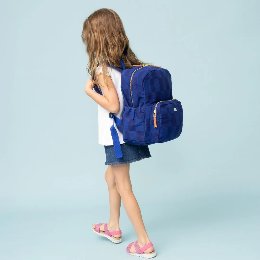 Kids' Backpack - Cobalt Checker